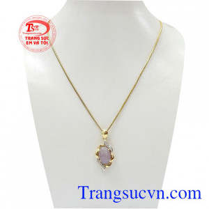 Bộ dây chuyền Sapphire là sản phẩm kết hợp từ dây vàng 18k nữ ý và đá Sapphire thiên được chế tác sang trọng và tinh tế,Bộ dây chuyền Sapphire