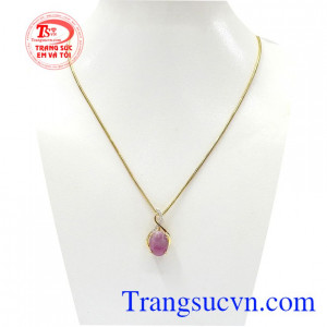 Bộ dây Sapphire sao là sản phẩm kết hợp giữa dây vàng nữ 18k ý và mặt dây Sapphire sao bền đẹp,Bộ dây Sapphire sao
