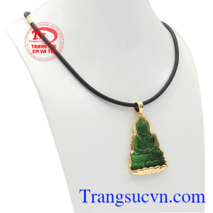 Bộ trang sức phật a di đà ngọc cẩm thạch hợp phong thủy mang đến sự bình an và may mắn.