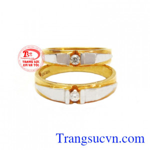 nhẫn cưới giá rẻ đẹp,Cặp nhẫn cưới kim cương khác
