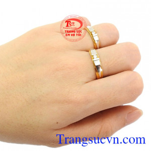 nhẫn cưới là kỷ vật linh thiêng của đôi vợ chồng,Cặp nhẫn cưới kim cương khác