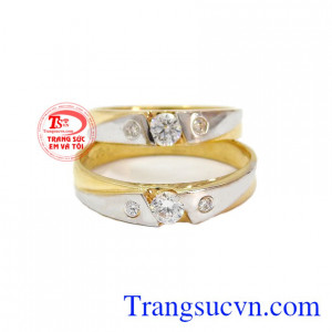 nhẫn cưới giá rẻ đẹp,Cặp nhẫn cưới vàng 14k
