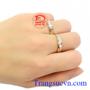 nhẫn cưới là kỷ vật linh thiêng của đôi vợ chồng,Cặp nhẫn cưới vàng 14k