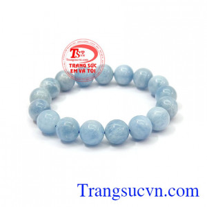 Chuỗi tay aquamarine tài lộc 12 ly