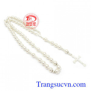 Chuỗi tràng hạt bạc đẹp là món quà ý nghĩa dành tặng người yêu thương Chuỗi tràng hạt bạc đẹp