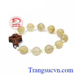 Chuỗi mân côi đẹp, nhỏ gọn giúp bạn luôn có thể nhớ đến các bài cầu kinh hàng ngày,Chuỗi tràng hạt đeo tay