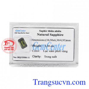 Đá Sapphire ép vỉ bình an là viên đá của sự toàn vẹn, sáng suốt, bình an.