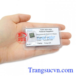 Đá Sapphire ép vỉ hưng thịnh có giấy kiểm định uy tín từ trung tâm kiểm định.
