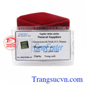 Đá Sapphire ép vỉ hưng thịnh có thể làm mặt nhẫn cho nam.