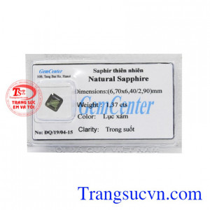 Đá Sapphire ép vỉ may mắn màu sắc đẹp, chất lượng.