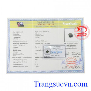 Đá Sapphire ép vỉ may mắn có giấy kiểm định đá quý uy tín, giao hàng trên toàn quốc.