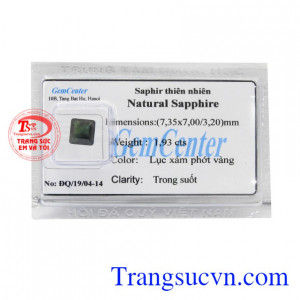 Đá Sapphire ép vỉ tài lộc là loại đá món quà kỉ niệm cho ngày cưới 5 năm và 45 năm. 