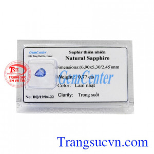 Đá Sapphire thiên nhiên ép vỉ đẹp là loại đá được tin rằng là người bảo vệ cho tình yêu, làm tăng sự chung thủy, chân thật.