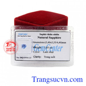 Đá Sapphire thiên nhiên ép vỉ có thể dùng làm mặt nhẫn.