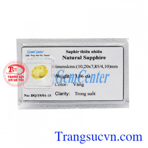 Đá Sapphire vàng ép vỉ là sản phẩm hiện đang được yêu thích và lựa chọn.