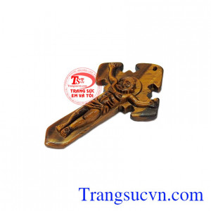 Mặt thánh giá thích hợp bọc vàng hoặc bạc làm mặt dây chuyền cho mọi lứa tuổi và cho cả nam lẫn nữ,Đá thiên nhiên Thánh Giá