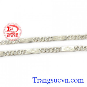 Dây bạc nam phong cách tạo phong cách mạnh mẽ, đẳng cấp