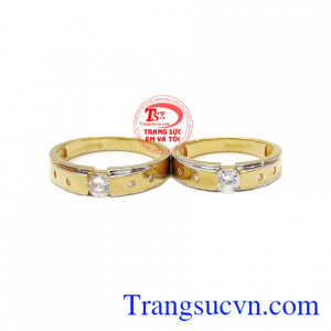 nhẫn cưới thời trang,Đôi nhẫn cưới đẹp sang trọng