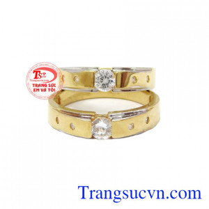 nhẫn cưới giá rẻ đẹp,Đôi nhẫn cưới đẹp sang trọng
