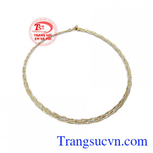 Sản phẩm bảo hành uy tín, giao hàng toàn quốc. Kiềng vàng Italia 10k sang trọng