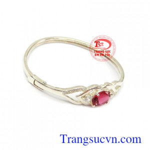 Lắc bạc nữ gắn đá đẹp