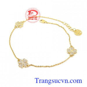 Lắc chân vàng 10k xinh xắn phù hợp nhiều phong cách thời trang phái đẹp Lắc chân vàng tây 10k nhỏ xinh