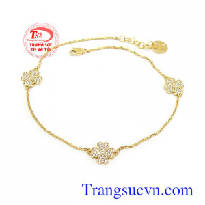 Lắc chân vàng tây 10k nhỏ xinh chế tác công nghệ Italy bền đẹp, chất lượng Lắc chân vàng tây 10k nhỏ xinh