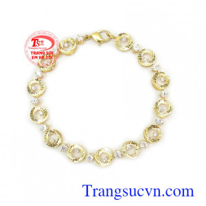 Lắc tay vàng tây 10k là món quà ý nghĩa cho người yêu thương Lắc tay nữ 10k cá tính