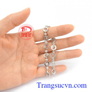 Lắc tay nữ 10k cá tính vàng trắng uy tín, chất lượng, giao hàng nhanh trên toàn quốc Lắc tay nữ 10k cá tính vàng trắng