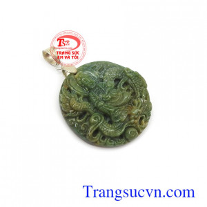 Mặt đá rồng phật phù hợp nhiều loại dây chuyền khác nhau