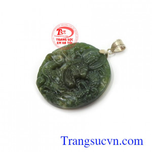Mặt dây bạc nam đá phù hợp nhiều loại dây chuyền khác nhau
