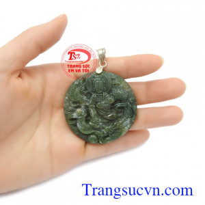 Mặt dây bạc nam đá bền đẹp, chất lượng, chế tác theo yêu cầu