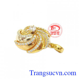 Mặt dây chuyền vàng tây đẹp. Mặt dây chong chóng tình yêu