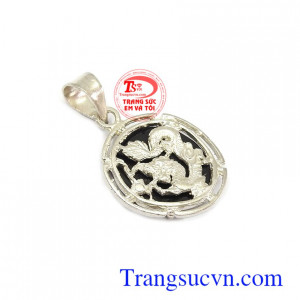 Mặt dây chuyền bạc hình rồng
