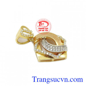 Mặt dây chuyền cho người yêu dấu. mặt dây chuyền vàng tây 18k. 
