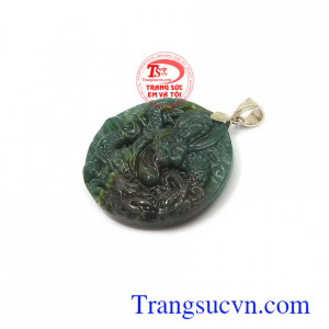 Mặt dây chuyền đá hộ mệnh sang trọng, thời trang, phù hợp phong cách phái mạnh