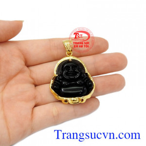 Mặt dây chuyền Di lặc vàng 10k.