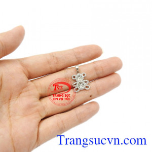 Mặt dây chuyền gấu trắng đáng yêu bảo hành uy tín, giao hàng toàn quốc. 