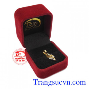 Thiết kế sang trọng thích hợp làm quà tặng. Mặt dây chuyền vàng tây 10k phụ nữ 