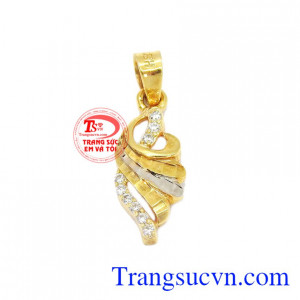 Mặt dây chuyền vàng tây 10k phụ nữ 