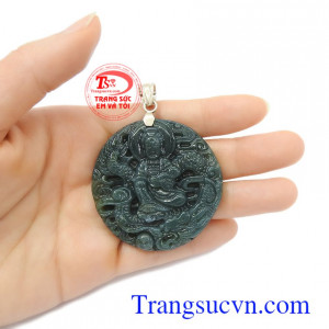 Mặt dây đá quý bọc bạc