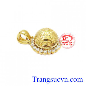 Bán Mặt dây mặt trời vàng tỏa sáng chất lượng cao. Mặt dây mặt trời vàng tỏa sáng