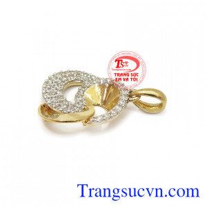 Mặt dây chuyền vàng nữ yêu thương vững bền. Mặt dây nữ hình xoắn ốc TSVN