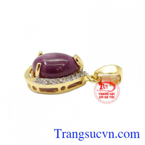 Sản phẩm thích hợp làm quà tặng cho người thân và bạn bè,Mặt dây Ruby vàng 10k