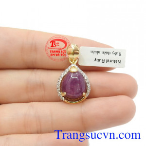 Mặt dây Ruby vàng 10k