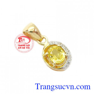 Mặt dây saphire độc đáo thiết kế tinh xảo, công nghệ chế tác cao