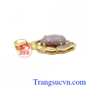 Sản phẩm thích hợp làm quà tặng cho người thân hoặc bạn bè,Mặt dây Sapphire vàng 10k
