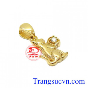 Mặt dây tuổi tuất độc đáo,cá tính thiết kế theo yêu cầu. Mặt dây tuổi tuất