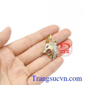 Mặt dây bảo được bảo hành uy tín, giao hàng toàn quốc. Mặt dây vàng tây 10k gắn đá quý TSVN