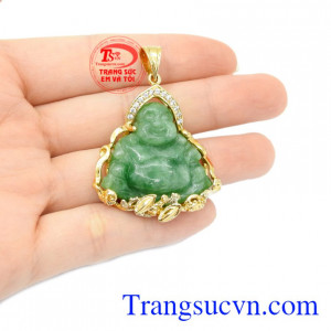 Mặt di lặc bọc vàng.